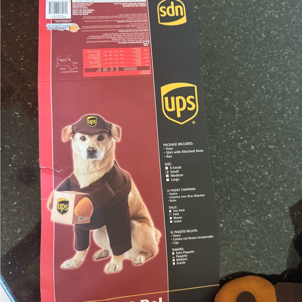 California Costumes UPS Dog Costume - Brown and Black